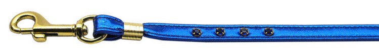 Metallic Leash Blue MTL 3/8 with Jewels